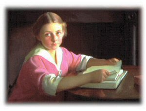 Elizabeth Blaney, 1916, by William MacGregor Paxton